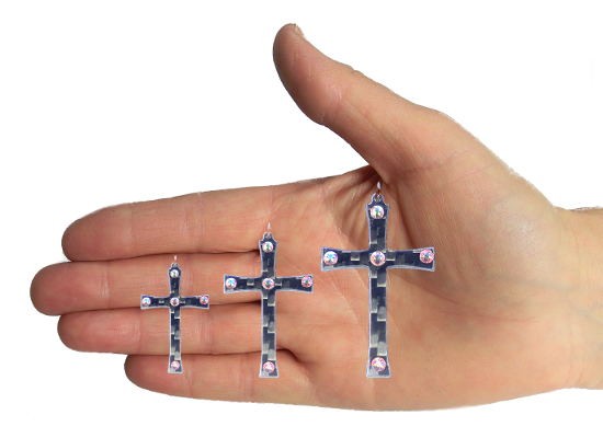 Croce con cristallo singolo - immagine 2